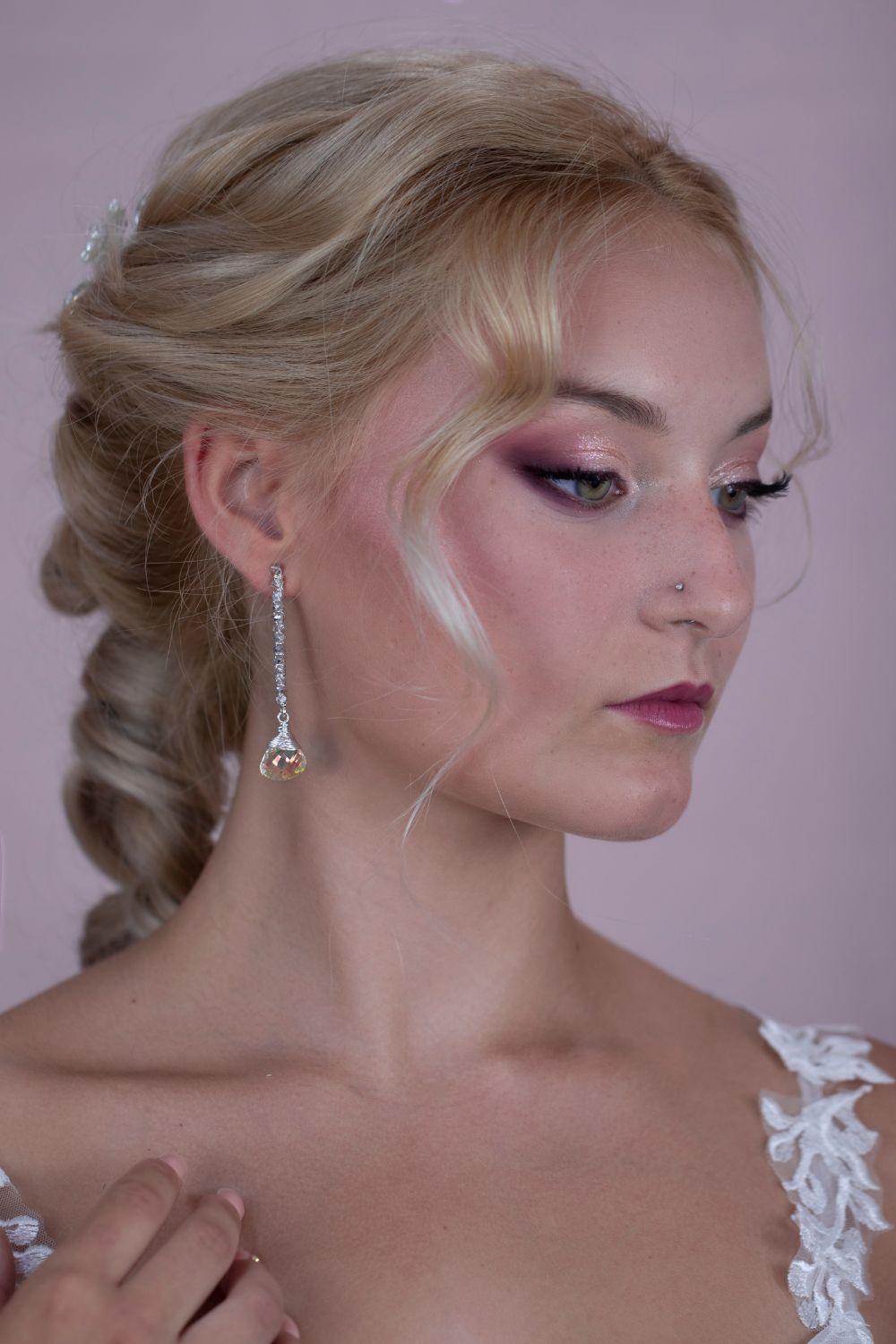Maquillaje de novia realizado en un máster de maquillaje en Valencia.