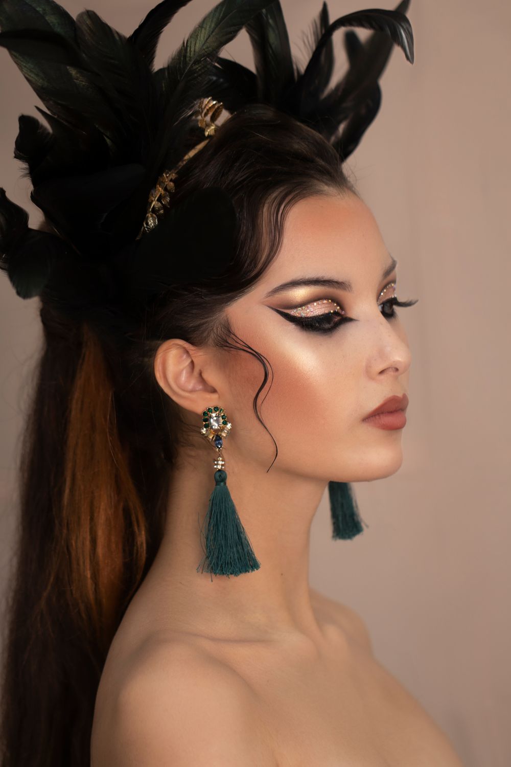Maquillaje realizado en un máster de maquillaje en Valencia.