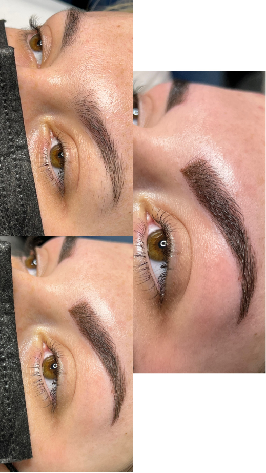 Resultado en cejas del curso de micropigmentación en Valencia